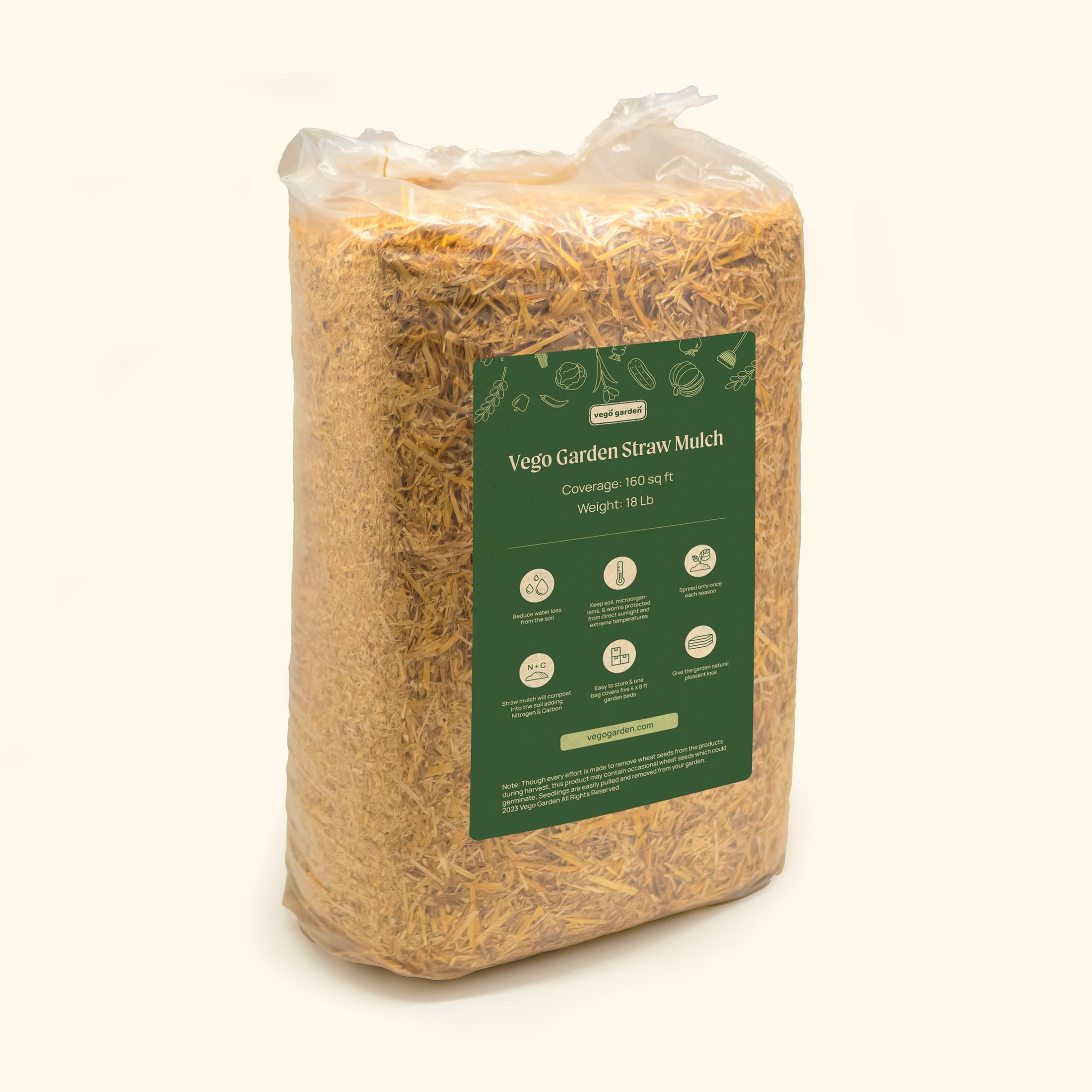 Straw Mulch Vego Garden