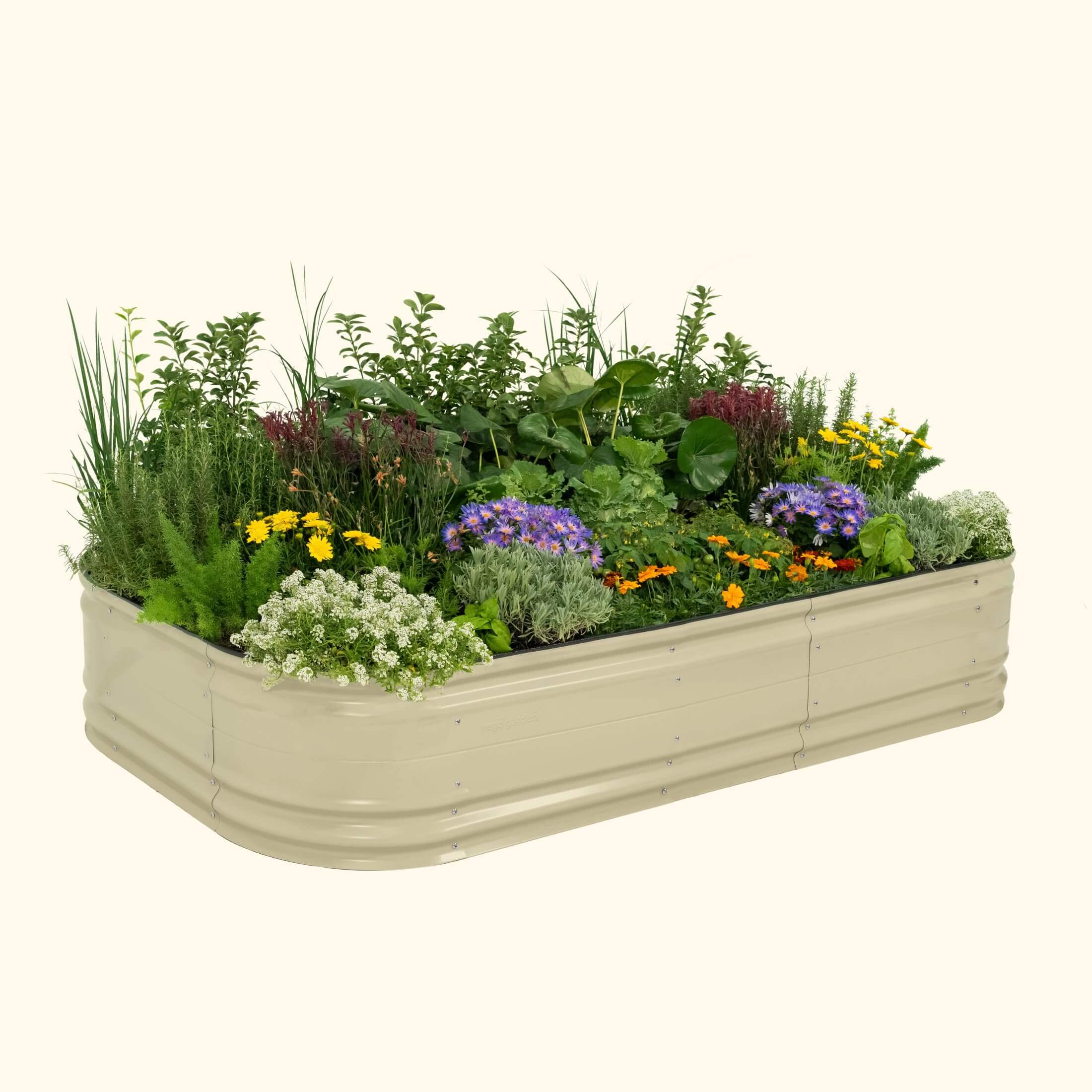 17" Tall 10 in 1 Novel Modular Metal Raised Garden Bed Vego Garden