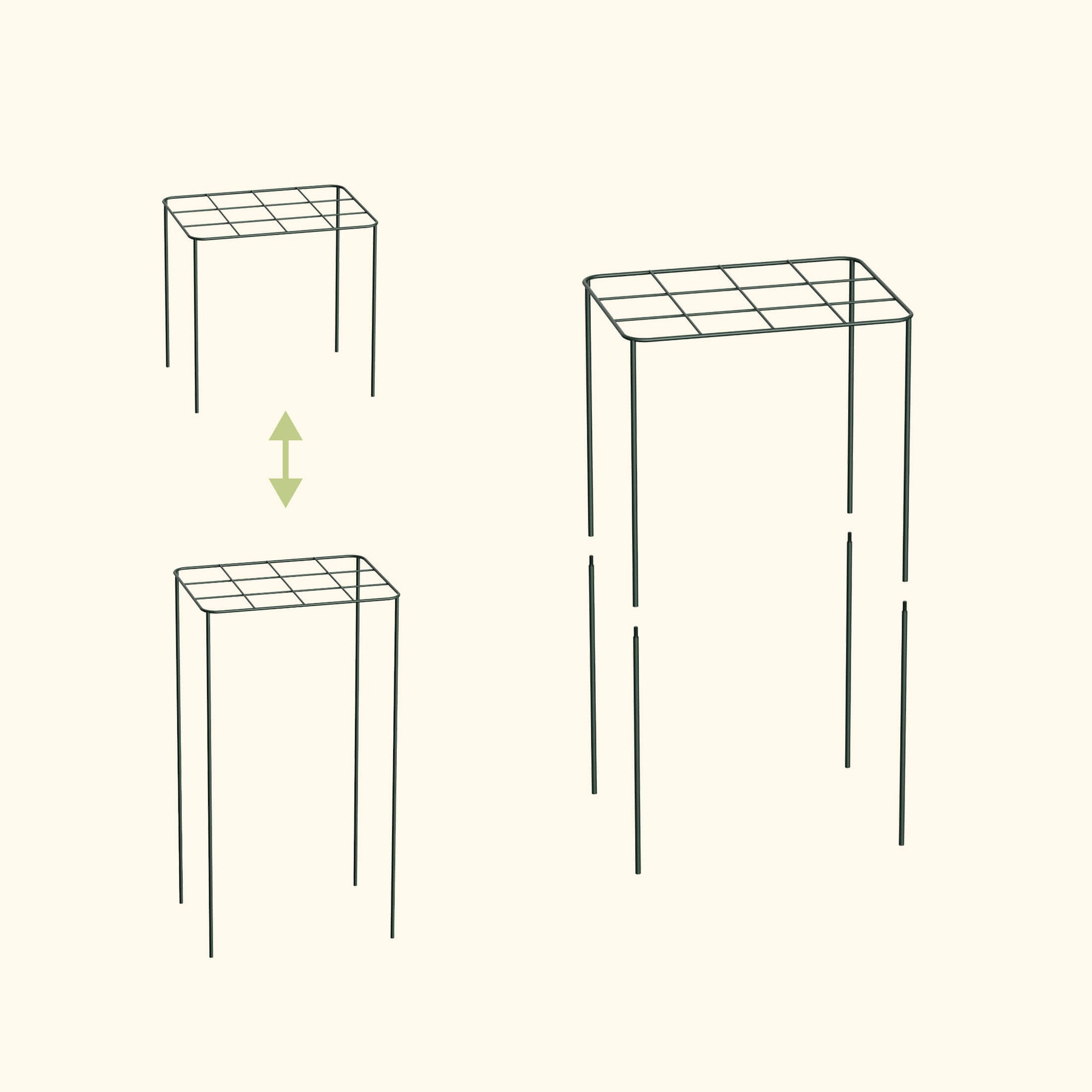 Vego Grow Through Support Grid (4 Pack) | Stable Garden Framework