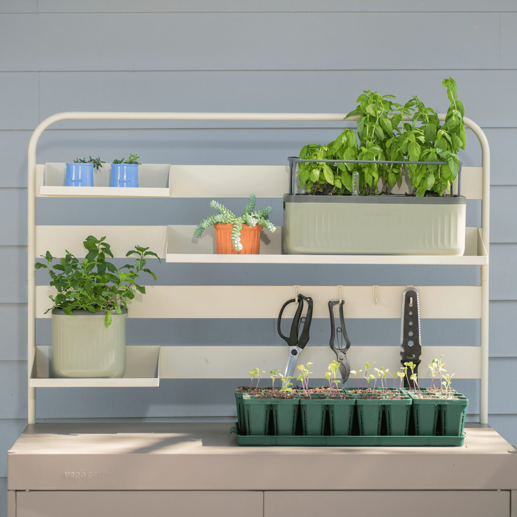 hanging bar for plants Potting Bench Hanging Rack