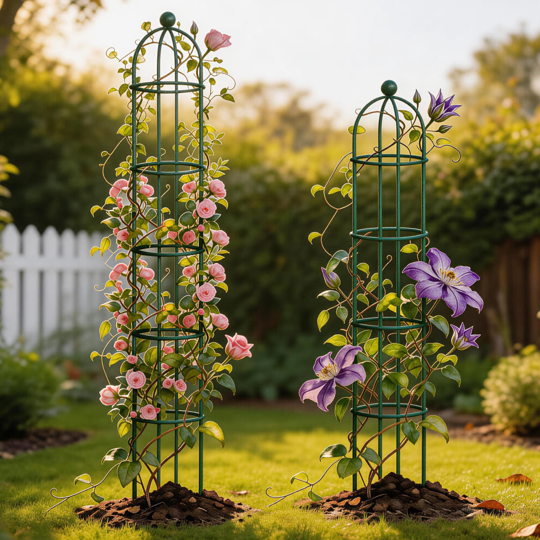 round wood trellis Round Obelisk Garden Trellis