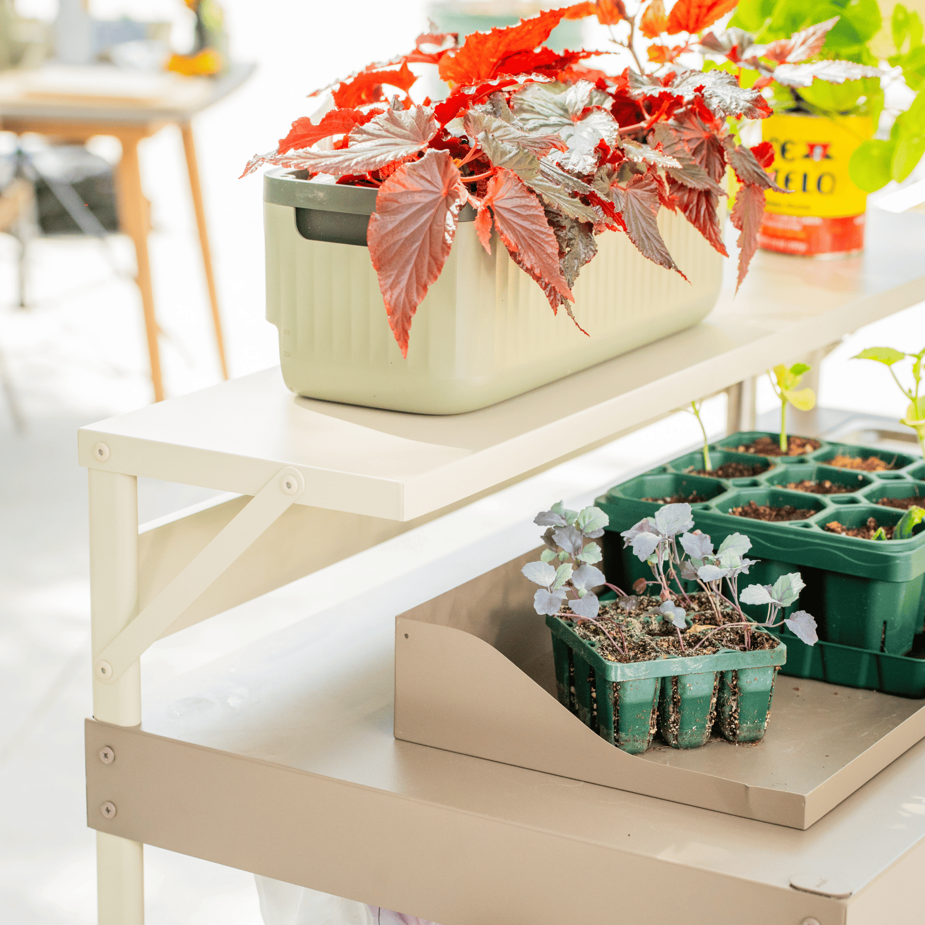 plant culture potting bar Potting Bench with Bar Top Shelf