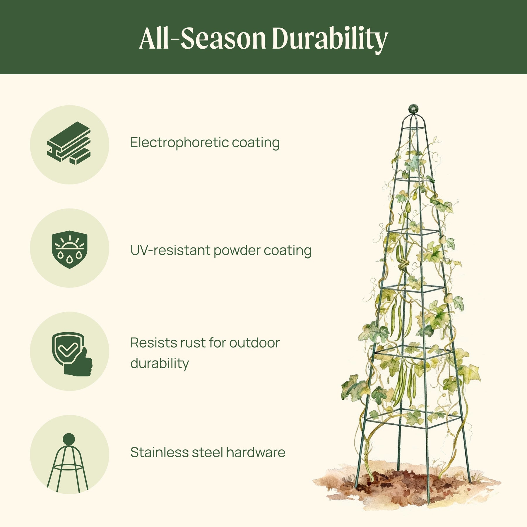 pyramid plant trellis Pyramid Obelisk Garden Trellis