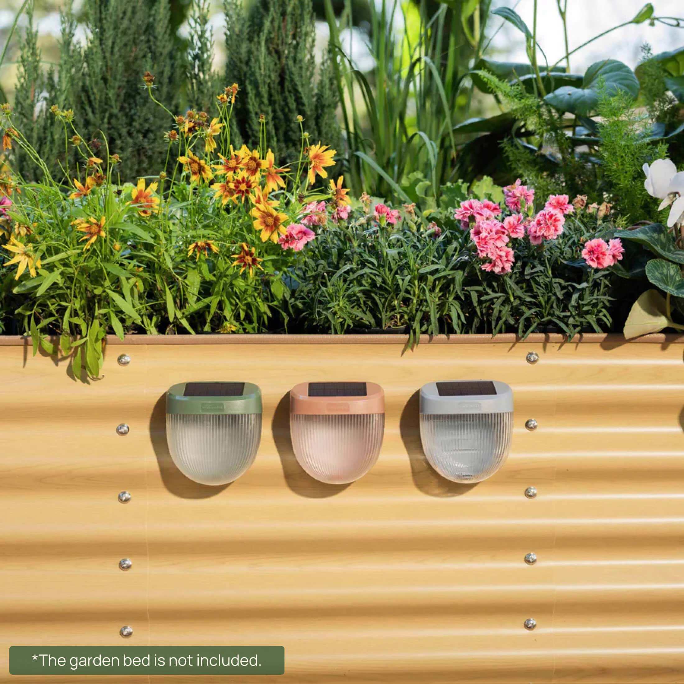 Rippled Solar Garden Light 6 pack