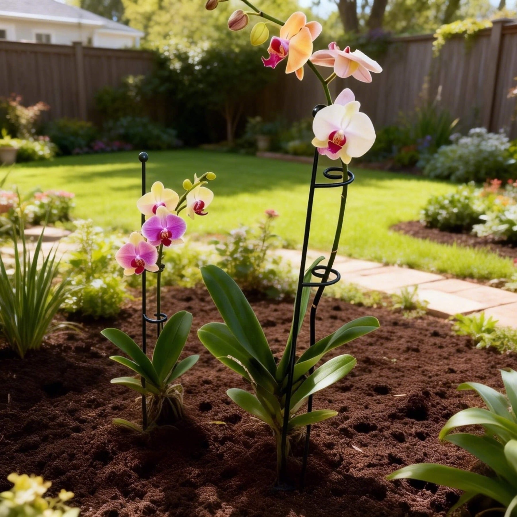 Loop Support Plant Single Stem Plant Support Loop (3 Pack) | Durable Vego Garden