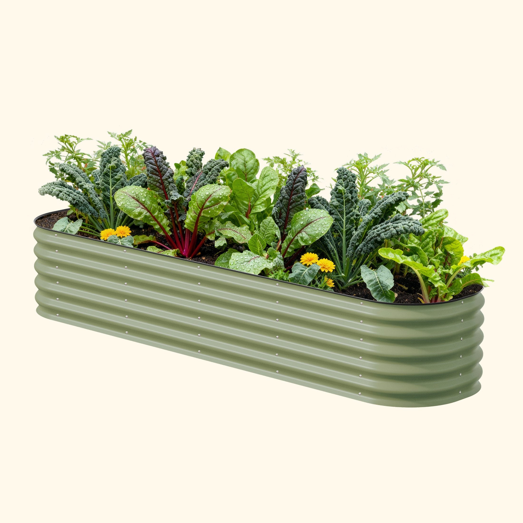 Vego Garden 17 inch tall 9 in 1 modular metal raised garden bed