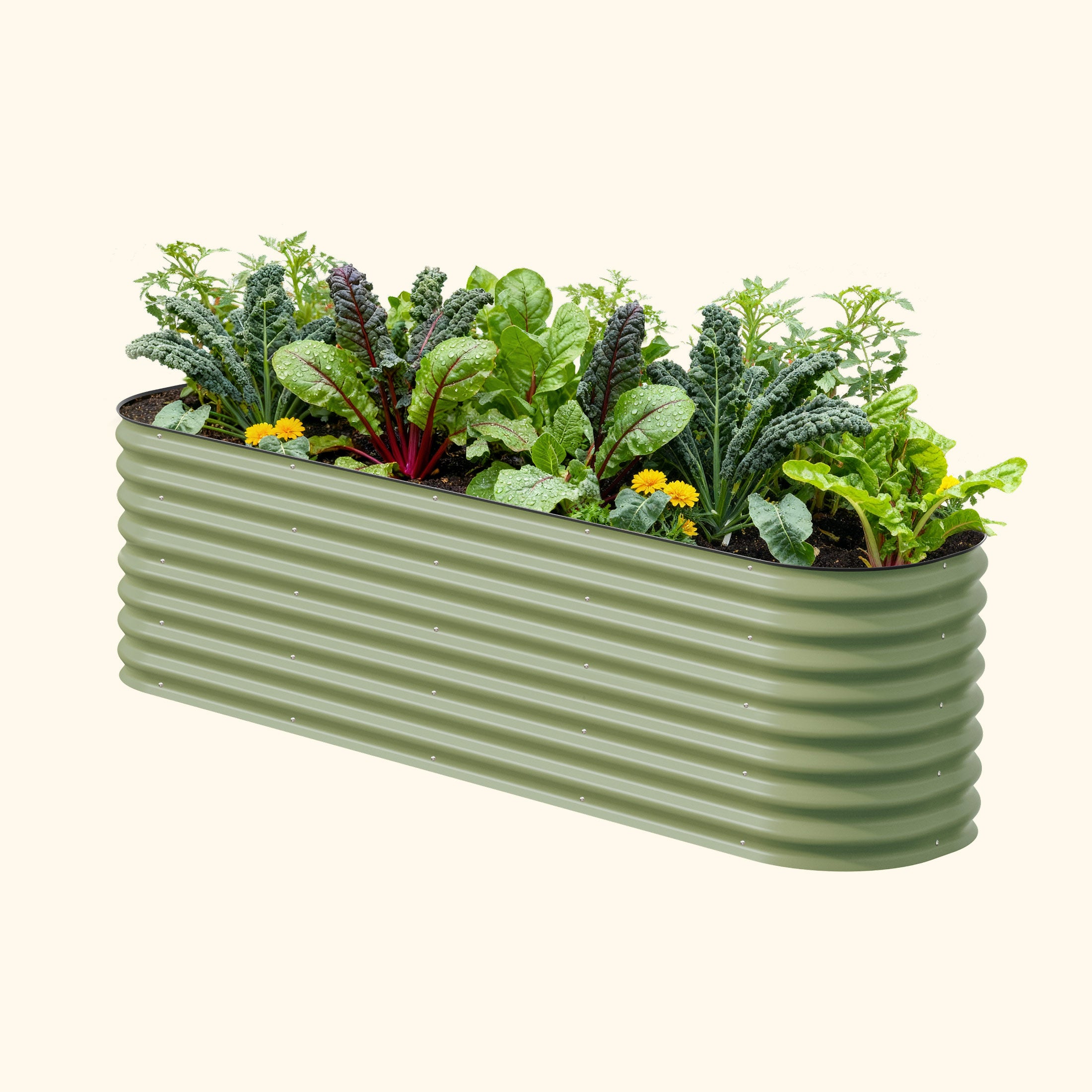 26" Tall 9 In 1 Large Modular Metal Raised Garden Bed Kit