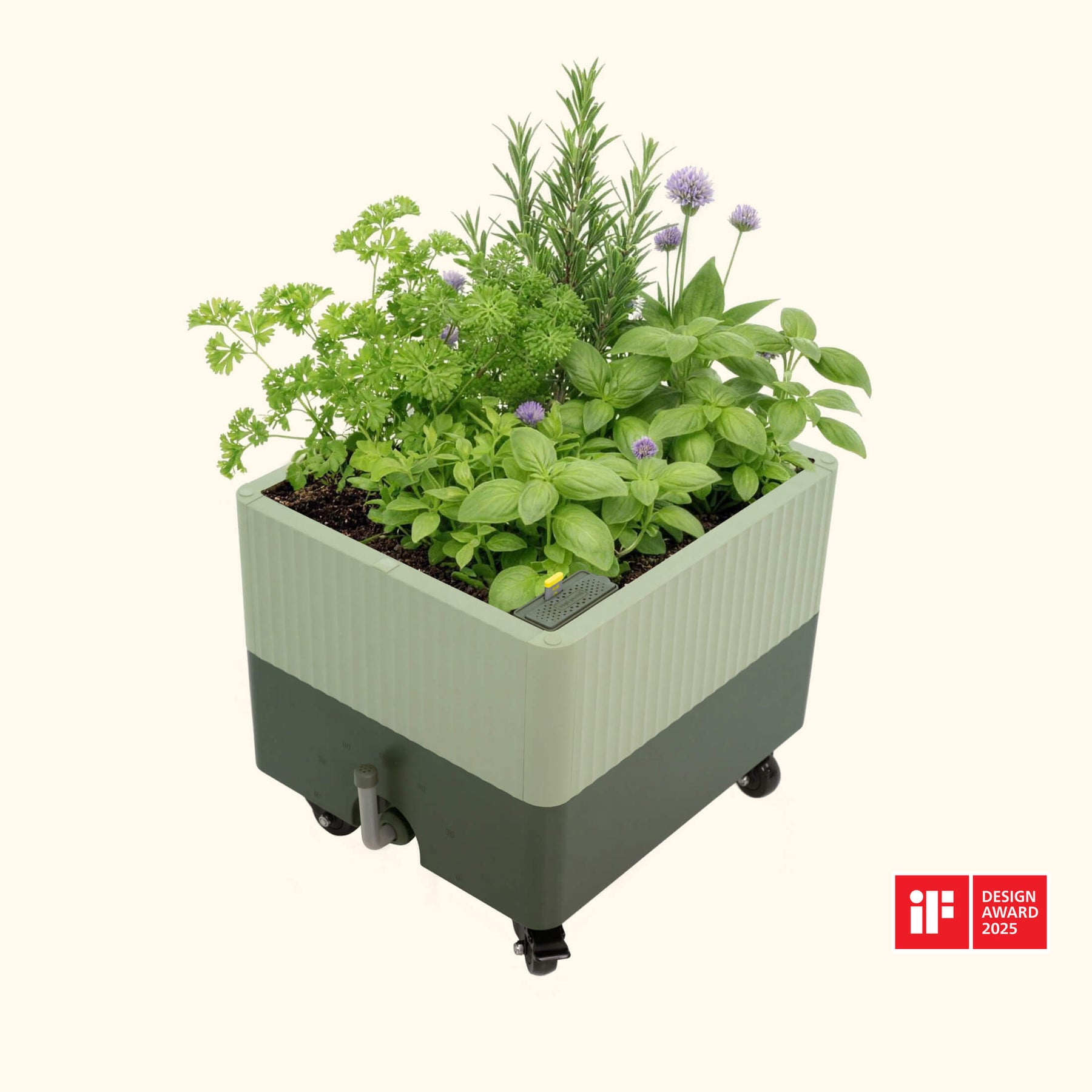 vita self watering planter EZCube Self-Watering Rolling Planter | Indoor Garden