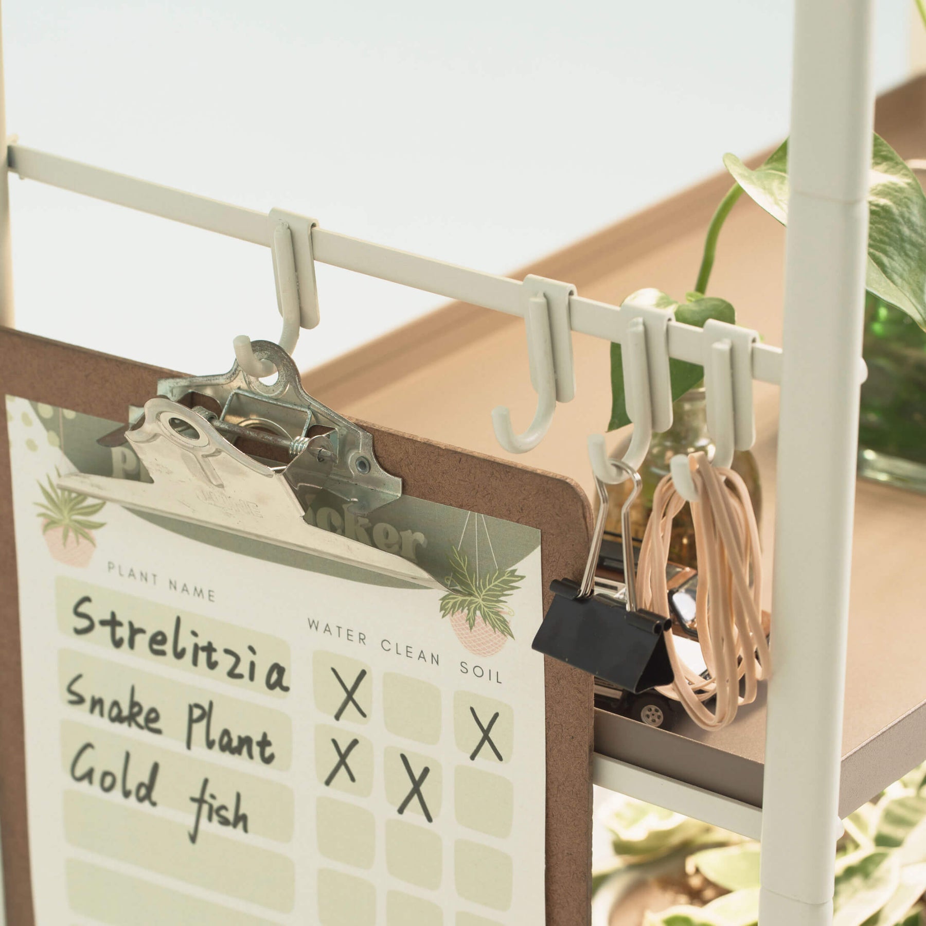 4 hook hanging plant stand Grow Light Garden Hooks