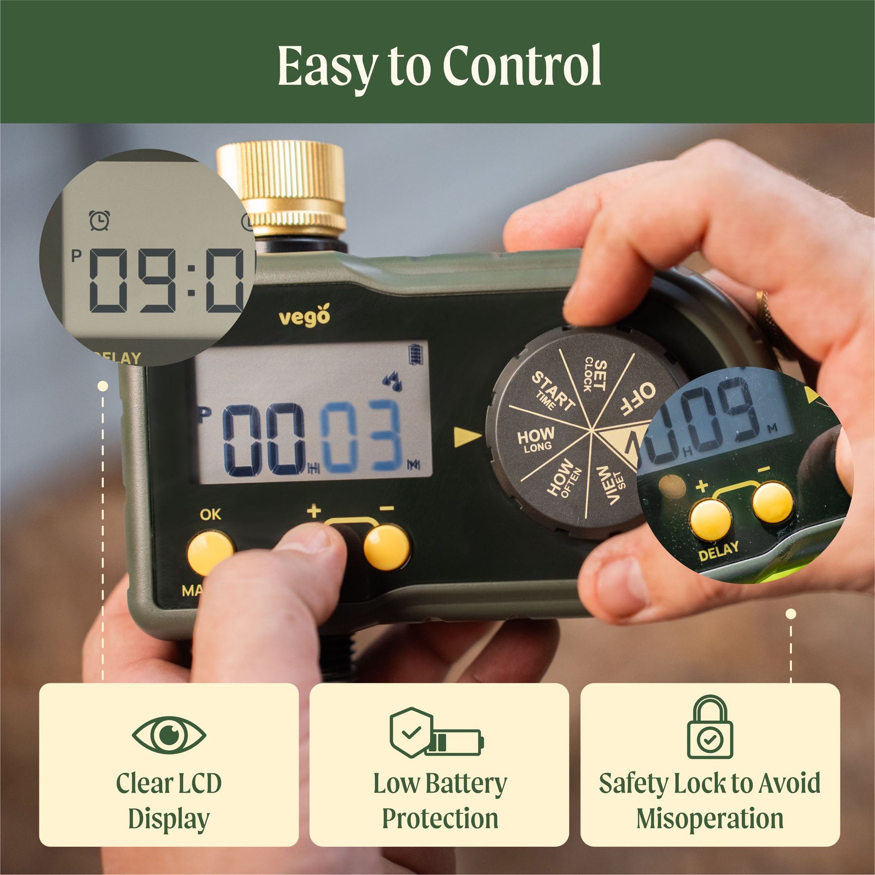 Shop Digital Water Timer - 1 Zone | Vego Garden