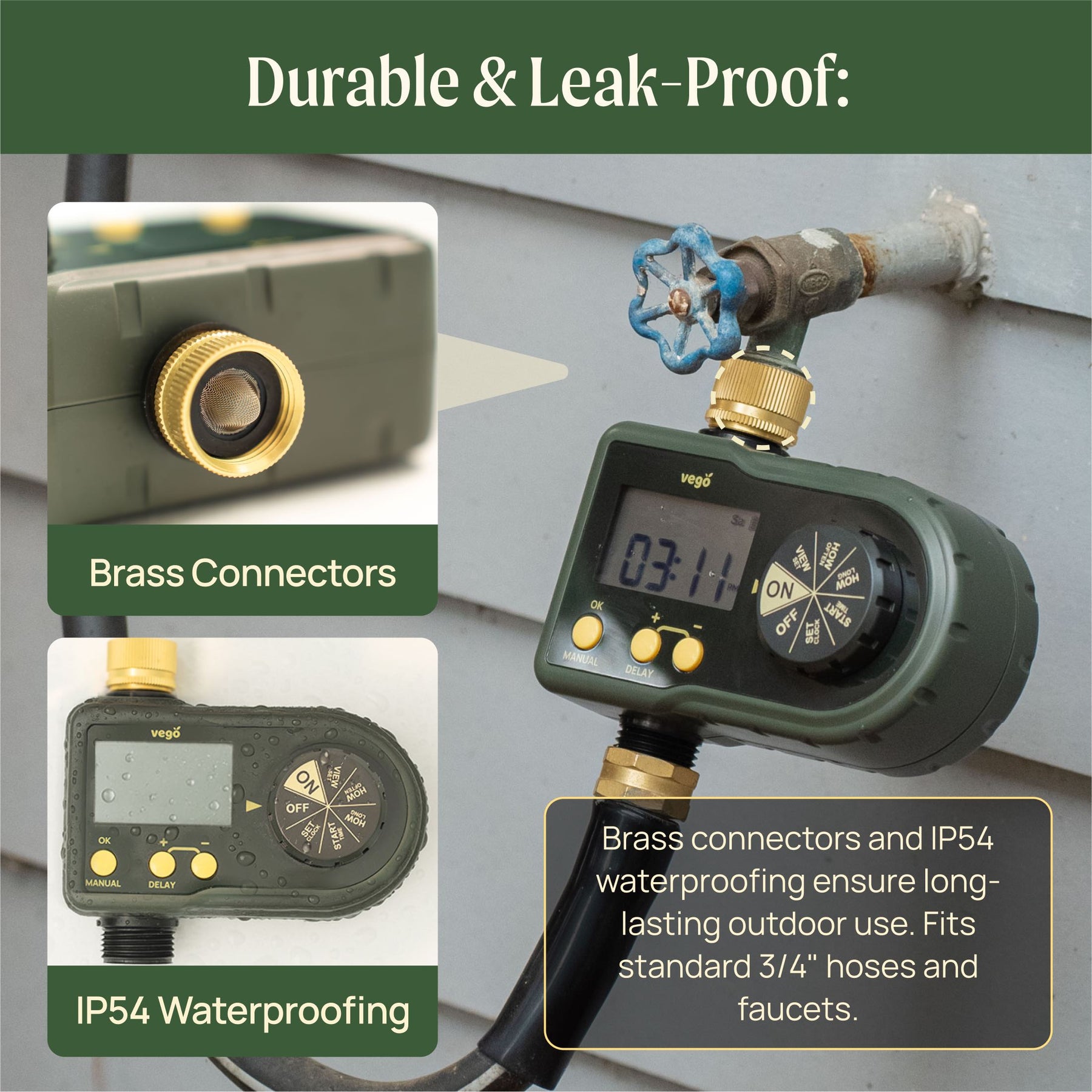 Vego Digital Water Timer -1 Zone
