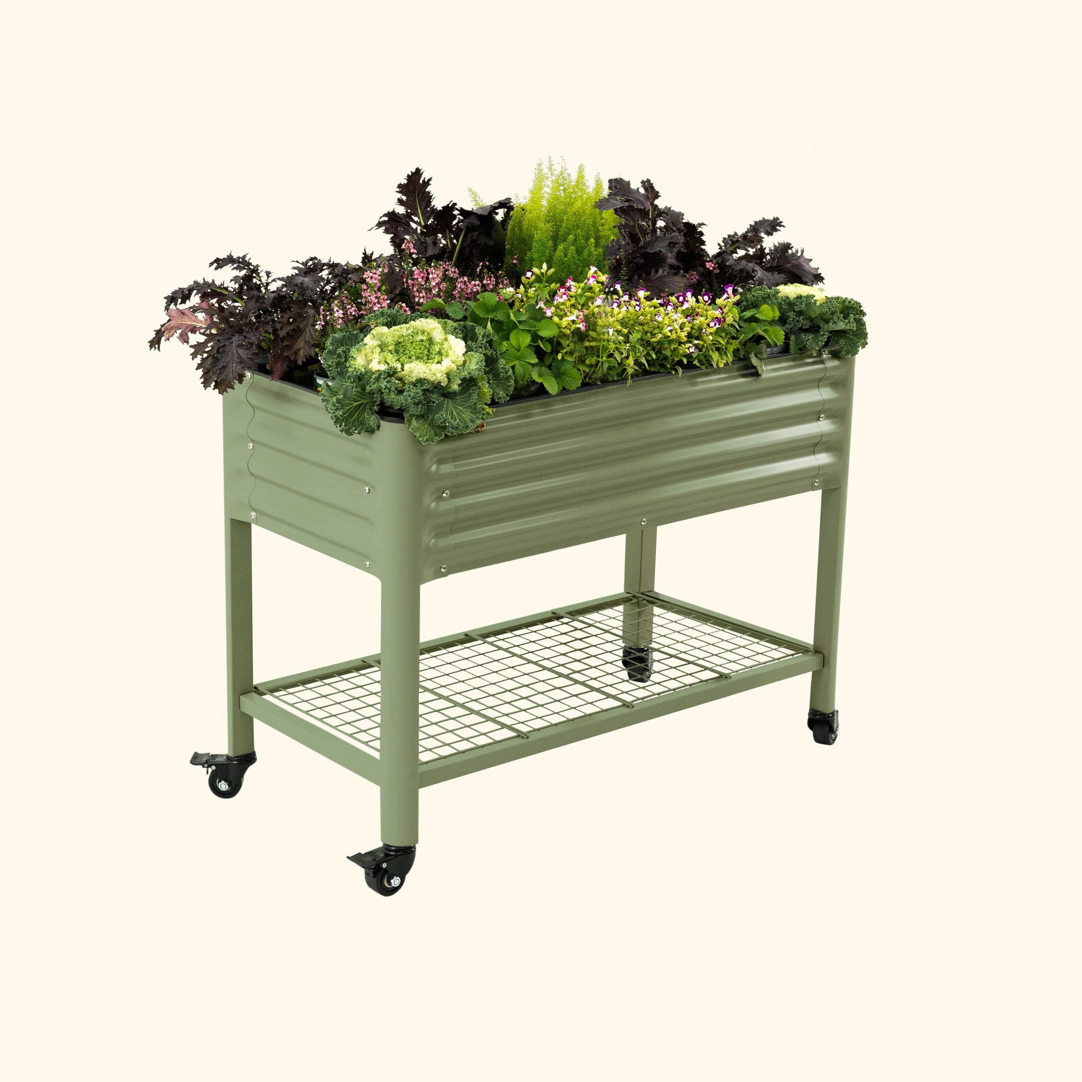 Elevated Garden Bed - V Series 2' x 4' Wheels Included